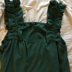 Green Babydoll style dress.
